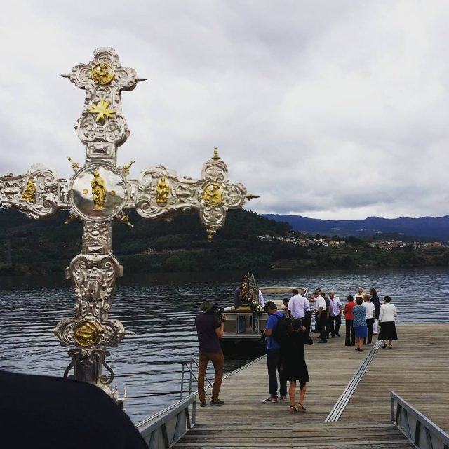 Procesión fluvial de San Roque en Castrelo de Miño